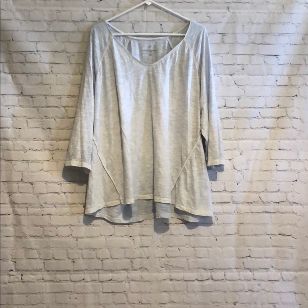 J. Jill 3x sunbleached multi-seam tee. EUC.